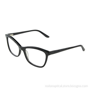 High quality designer handmade acetate glasses in black